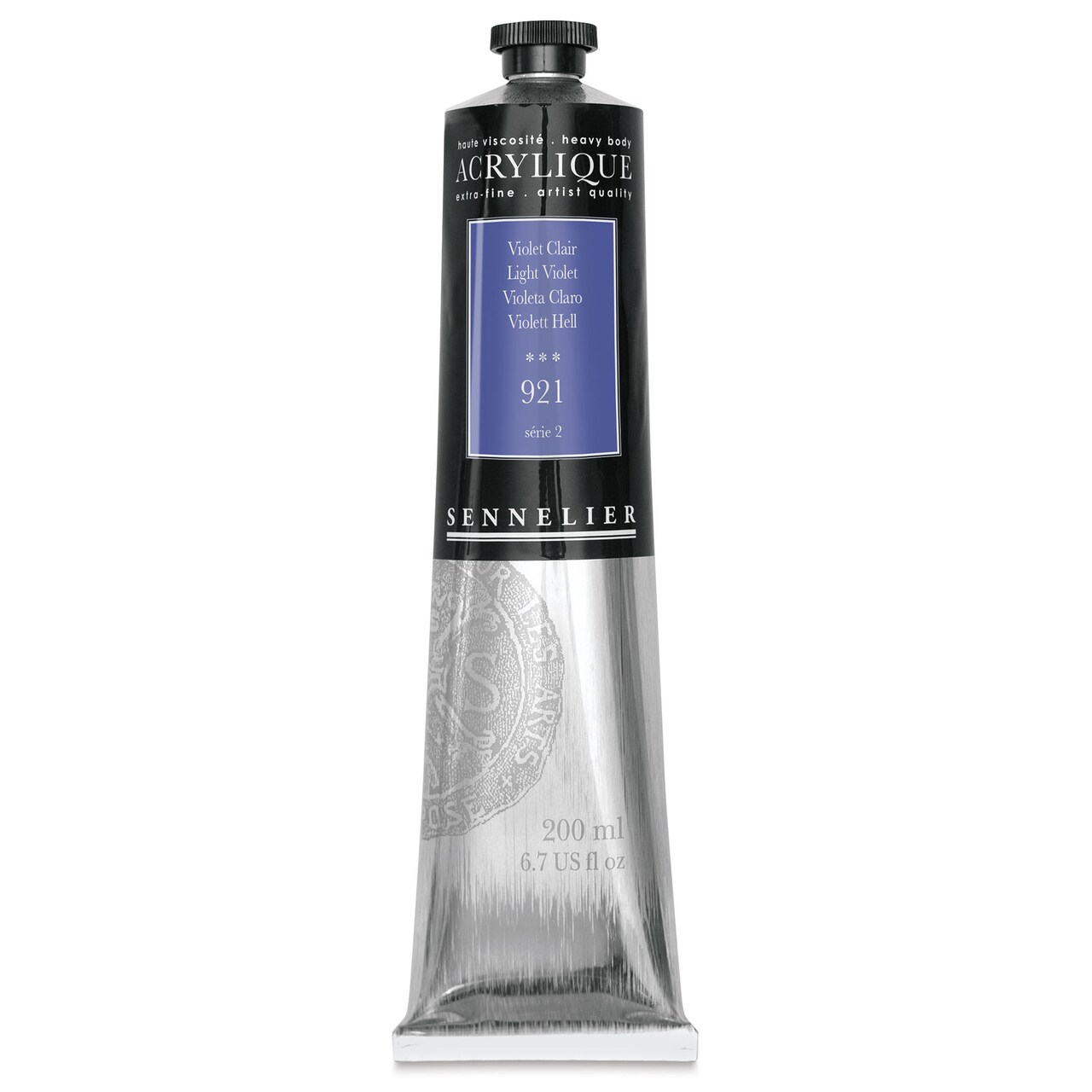 Sennelier Extra-Fine Artist Acryliques - Light Violet, 200 ml tube